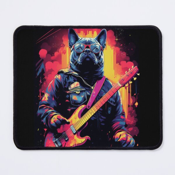 Item preview, French Bulldog as a Rock Star designed and sold by Johnelh.