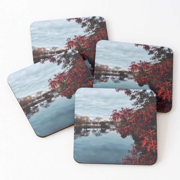 Item preview, Red leaves reflected on Charles River, Boston designed and sold by Mel Moreno.
