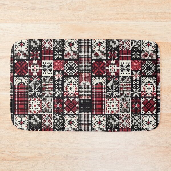 Item preview, Plaid  Festive Patch Pattern designed and sold by Myra365Art.