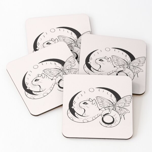 Item preview, Gato-Serpiente en la Luna. designed and sold by Zafirart.