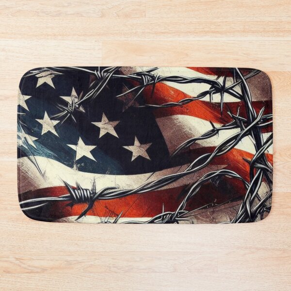 Item preview, Barbed Wire American Flag Style 1 designed and sold by Mark Cannon.