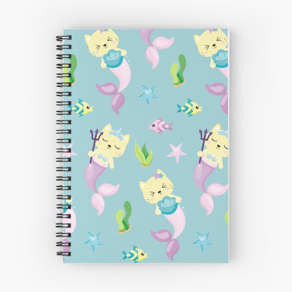 Item preview, Mermaid Cats Pattern Cute Mermaid Kittens designed and sold by ArtMeetsPizza.