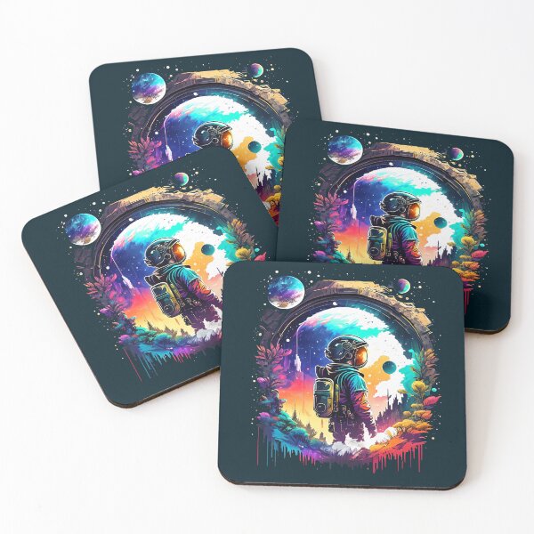 Item preview, Astronaut, Flowers and Planets designed and sold by VirtusMachina.