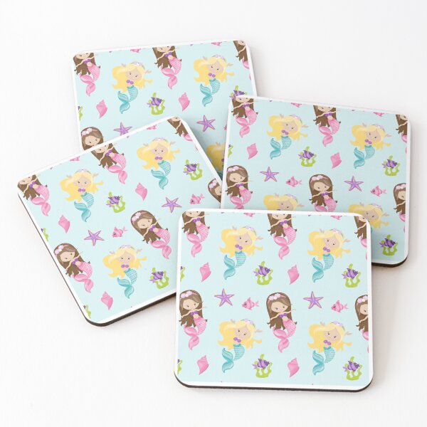 Item preview, Little Mermaid Girls Pattern  designed and sold by ArtMeetsPizza.