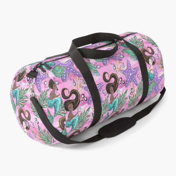 Item preview, Mermaid Scales Pink Purple Starfish Pattern designed and sold by ArtMeetsPizza.