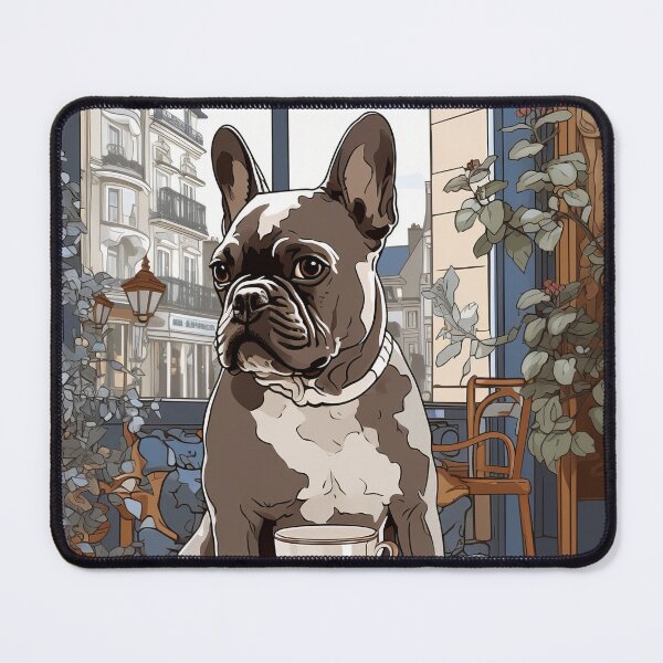 Item preview, Copy of French Bulldog in a Parisian Cafe designed and sold by Johnelh.
