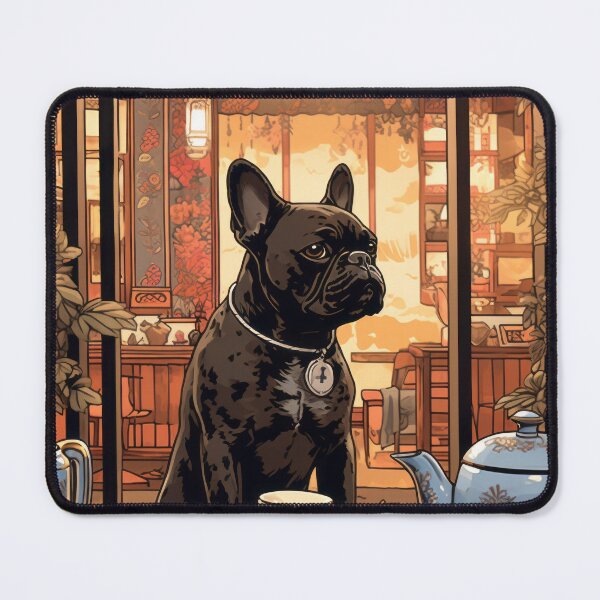 Item preview, Copy of French Bulldog in a Parisian Cafe designed and sold by Johnelh.