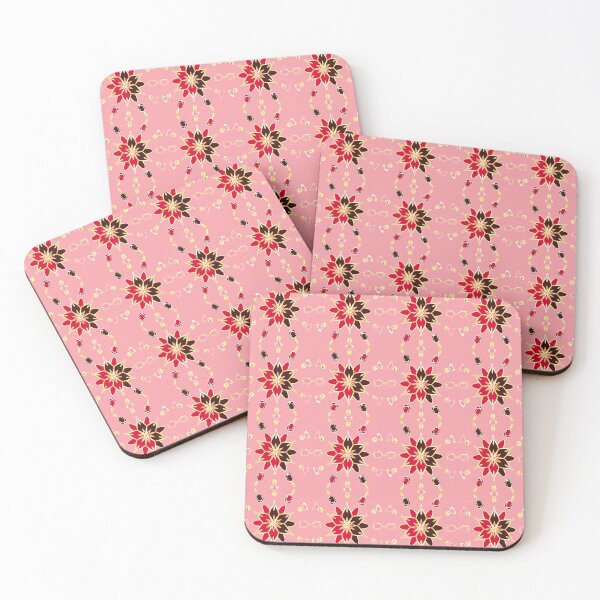 Item preview, Cute pink Christmas print designed and sold by triostarpattern.