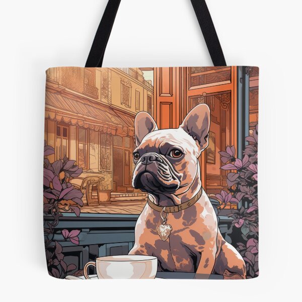 Item preview, Copy of French Bulldog in a Parisian Cafe designed and sold by Johnelh.