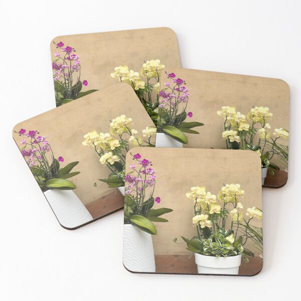 Item preview, Flower Pots Against a Clay Wall - Floral Wall Art designed and sold by YemmyZImages.