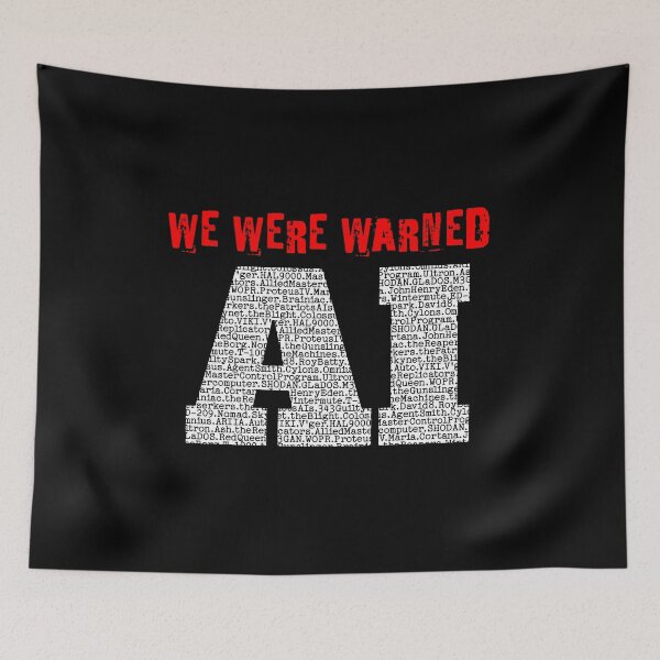 Item preview, AI: We Were Warned designed and sold by milesromney.