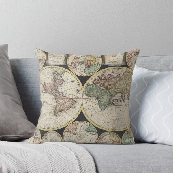 Item preview, Vintage Map of The World (1696) designed and sold by BravuraMedia.