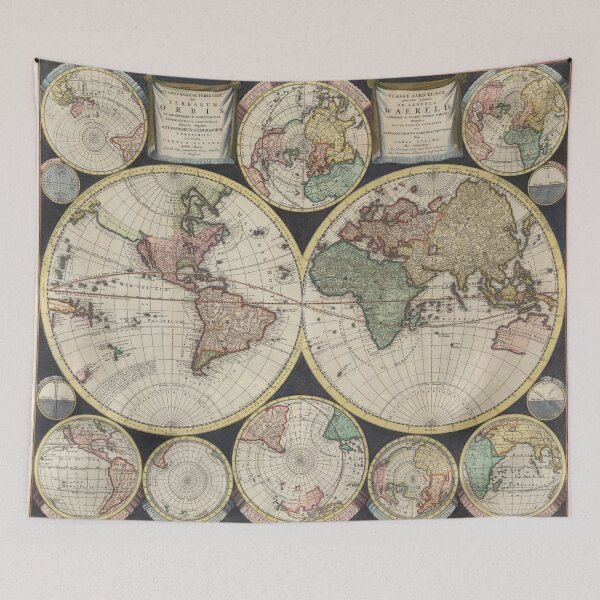 Item preview, Vintage Map of The World (1696) designed and sold by BravuraMedia.