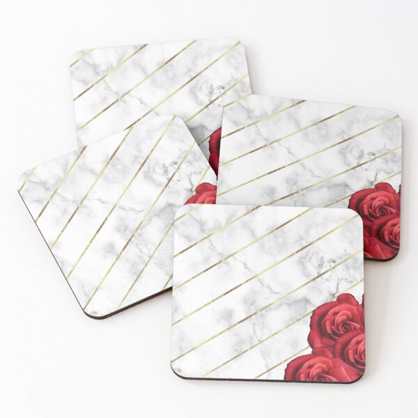Item preview, Marble & Gold Red Roses designed and sold by SoNifty.
