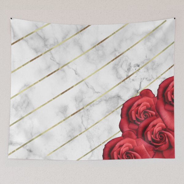 Item preview, Marble & Gold Red Roses designed and sold by SoNifty.