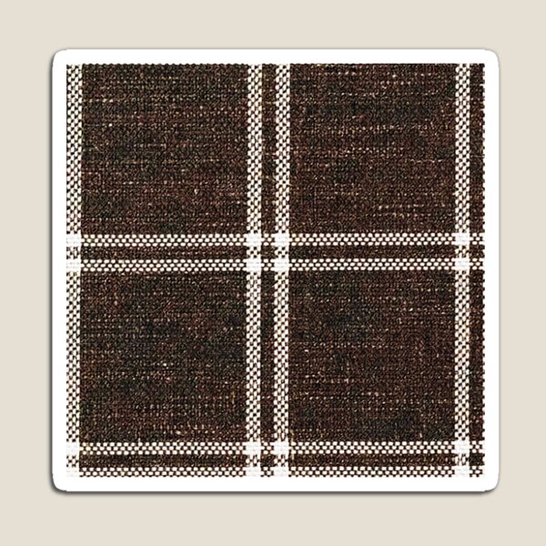 Item preview, Dark Academia Victorian Vintage Windowpane Pattern in Brown designed and sold by SamJanner.
