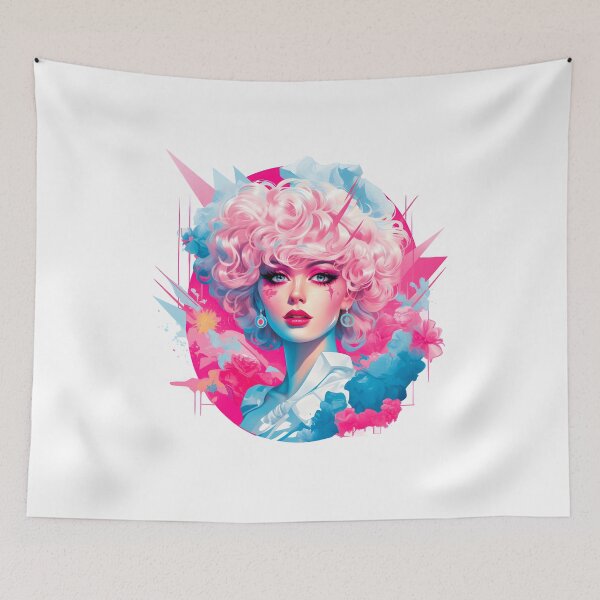 Item preview, Subtle Trans Pride Art Retro 80s Woman designed and sold by ArtliciousHUMAN.