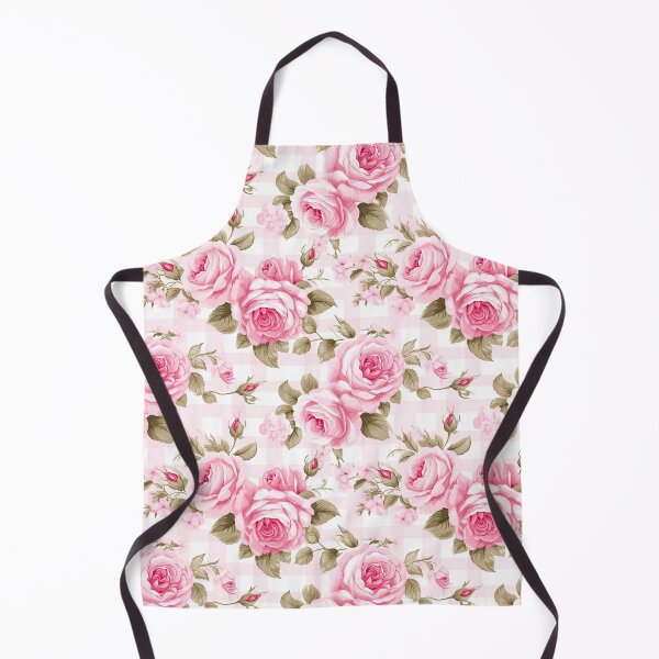Item preview, Pink Rose Floral Gingham Feminine Pattern designed and sold by ArtMeetsPizza.