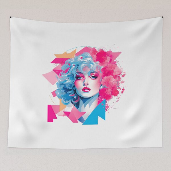 Item preview, Subtle Trans Pride Art Retro 80s Woman designed and sold by ArtliciousHUMAN.