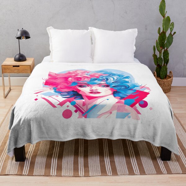 Item preview, Subtle Trans Pride Art Retro 80s Woman designed and sold by ArtliciousHUMAN.
