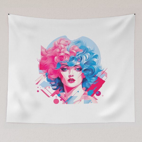 Item preview, Subtle Trans Pride Art Retro 80s Woman designed and sold by ArtliciousHUMAN.