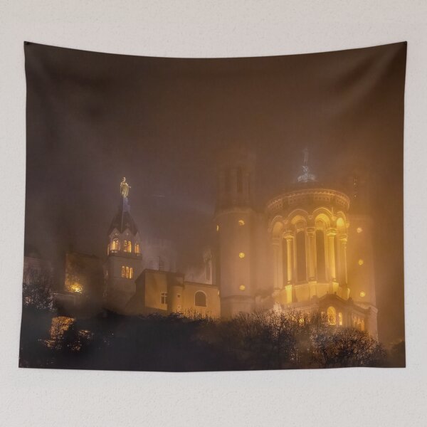 Item preview, Foggy Night in Lyon, France designed and sold by SafariByMarisa.