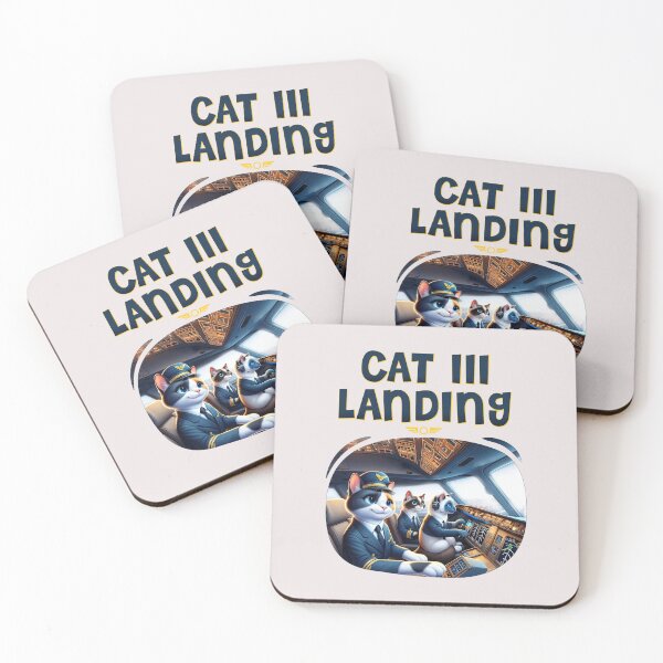 Item preview, Aviation Pilot CAT III Landing Illustration designed and sold by Uppercase Tees.