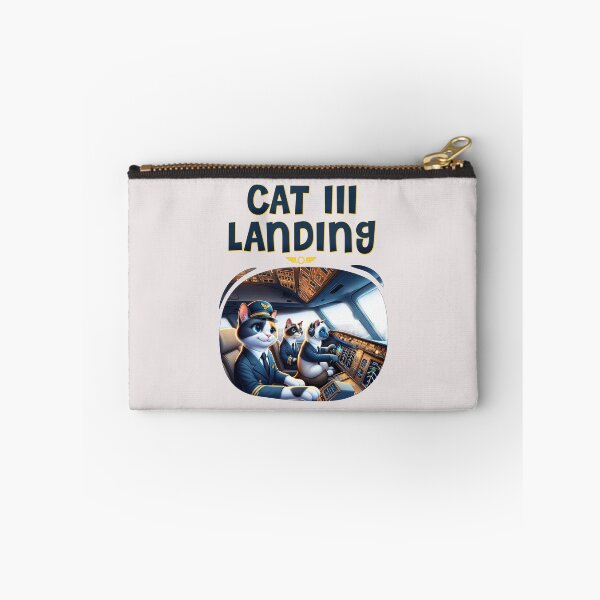 Item preview, Aviation Pilot CAT III Landing Illustration designed and sold by Uppercase Tees.