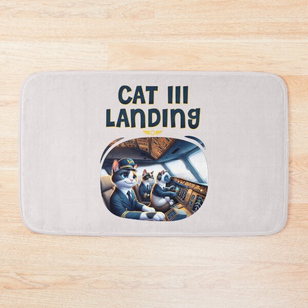 Item preview, Aviation Pilot CAT III Landing Illustration designed and sold by Uppercase Tees.
