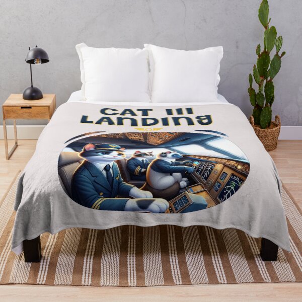 Item preview, Aviation Pilot CAT III Landing Illustration designed and sold by Uppercase Tees.