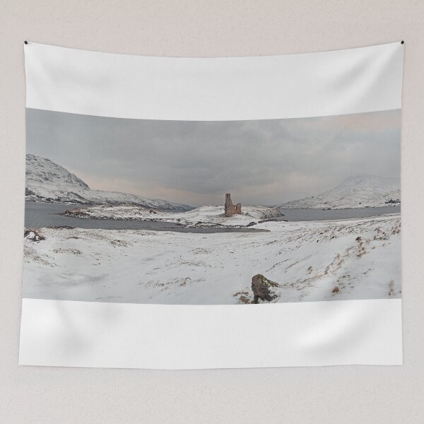 Item preview, Ardvreck Castle in Winter - Panorama designed and sold by Maria Gaellman.