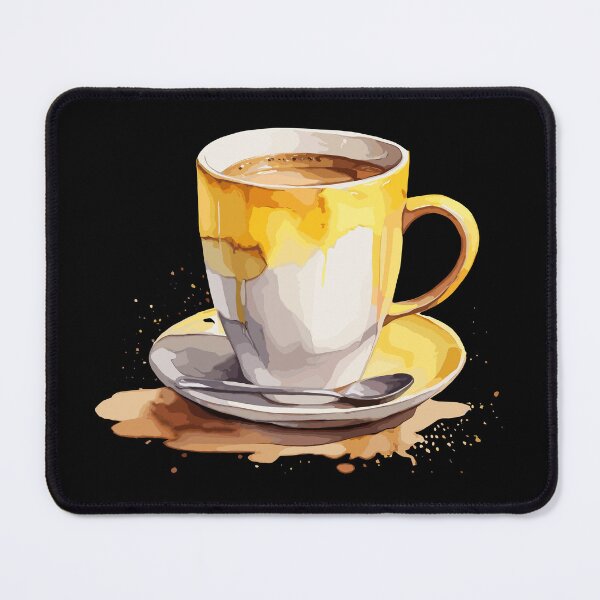 Item preview, A Yellow Cup Of Cappuccino  designed and sold by GraphicsClub.
