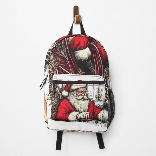 Item preview, Tigers pulling Santa's sleigh in forest designed and sold by LemuellTrends.