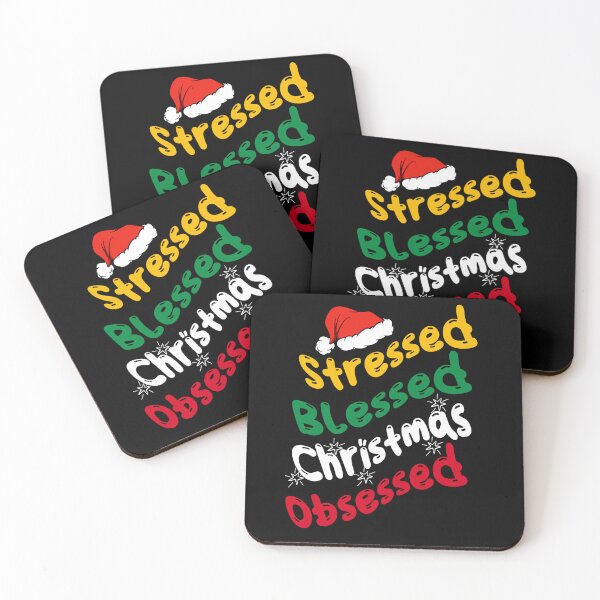 Item preview, Stressed, Blessed, Christmas, Obsessed  designed and sold by MtValleyDesign.
