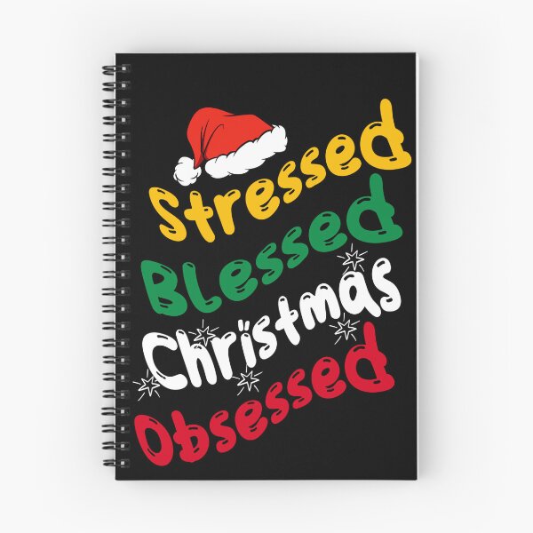 Item preview, Stressed, Blessed, Christmas, Obsessed  designed and sold by MtValleyDesign.