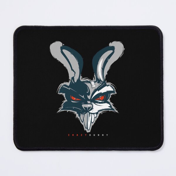 Item preview, crazy rabbit portrait, crazy bunny portrait, angry rabbit red eyes designed and sold by GreyStanzione1.