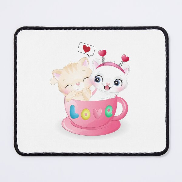 Item preview, two cats in love cup, double cat in love cup, cute cats in love cup designed and sold by GreyStanzione1.