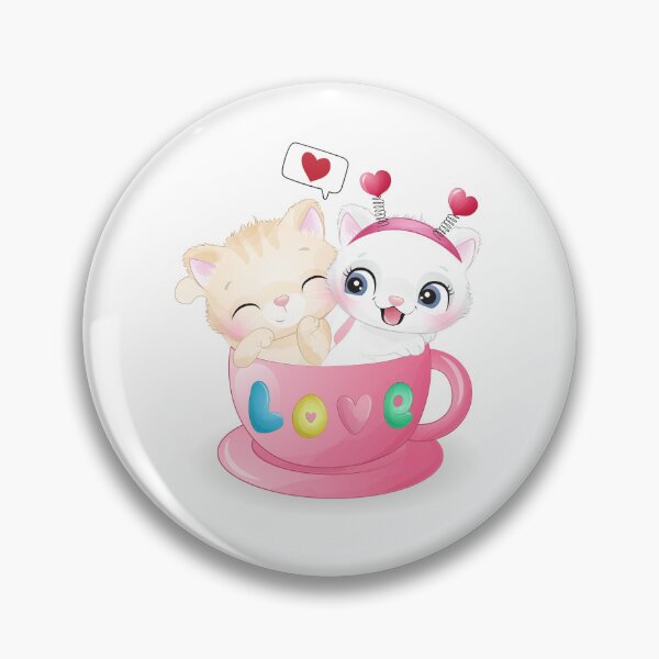 Item preview, two cats in love cup, double cat in love cup, cute cats in love cup designed and sold by GreyStanzione1.