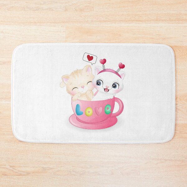 Item preview, two cats in love cup, double cat in love cup, cute cats in love cup designed and sold by GreyStanzione1.