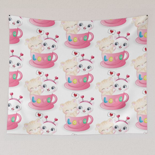 Item preview, two cats in love cup, double cat in love cup, cute cats in love cup designed and sold by GreyStanzione1.
