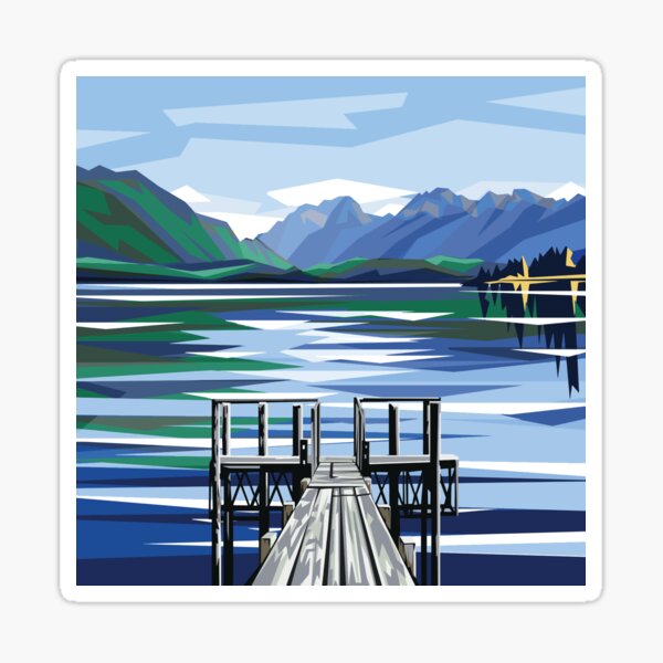 Item preview, Te Anau Jetty designed and sold by Ira Mitchell.