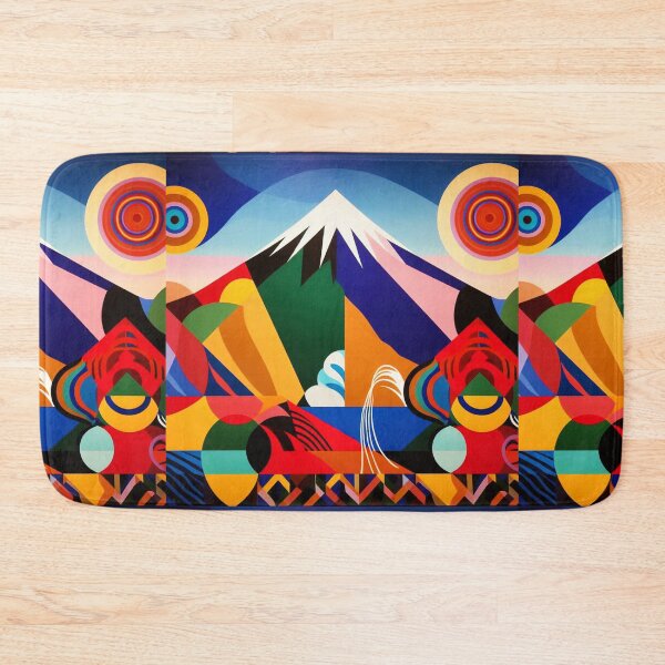 Item preview, Abstract painting with a hint of  mountain - Taranaki designed and sold by CristalleLisa.