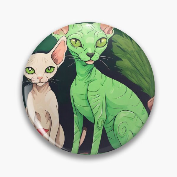 Artikelvorschau, ein grüner Außerirdischer, der eine Cornish-Rex-Katze mit tropischem Hintergrund kuschelt. entworfen und verkauft von tileartwork.