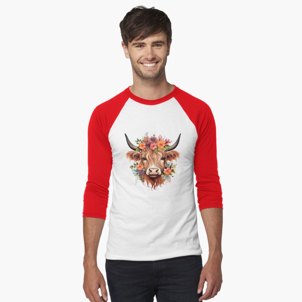 Vista previa del artículo con la obra «Camiseta ¾ estilo béisbol», diseñado y vendido por Sandwhit.