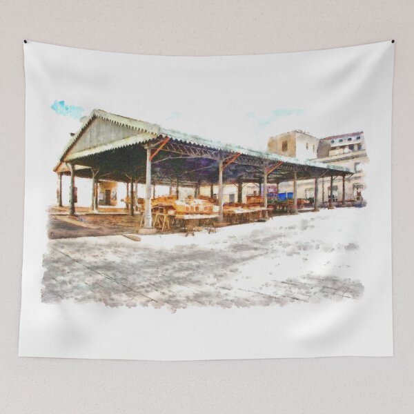 Item preview, Square with local market designed and sold by Giuseppe Cocco.