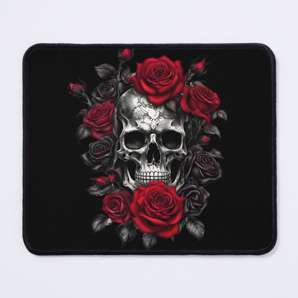 Item preview, Skeleton Metalhead Skulls and Roses Metal Rock designed and sold by PugD.