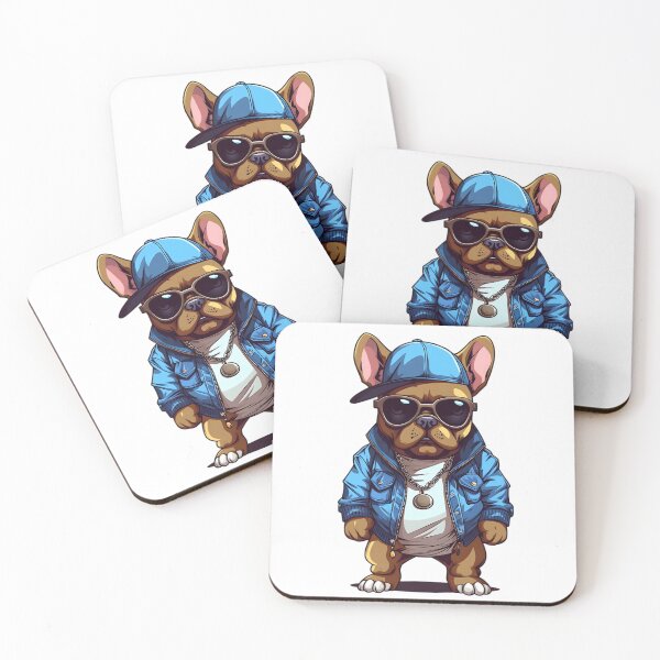 Item preview, Cool Blue French Bull Dog  designed and sold by gemneye.