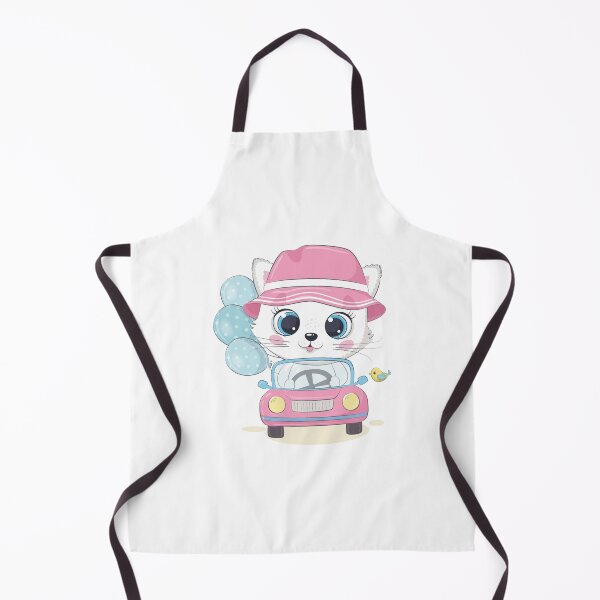 Item preview, cute kitten driving car, kitten driving car with balloon, kitten character driving car designed and sold by GreyStanzione1.