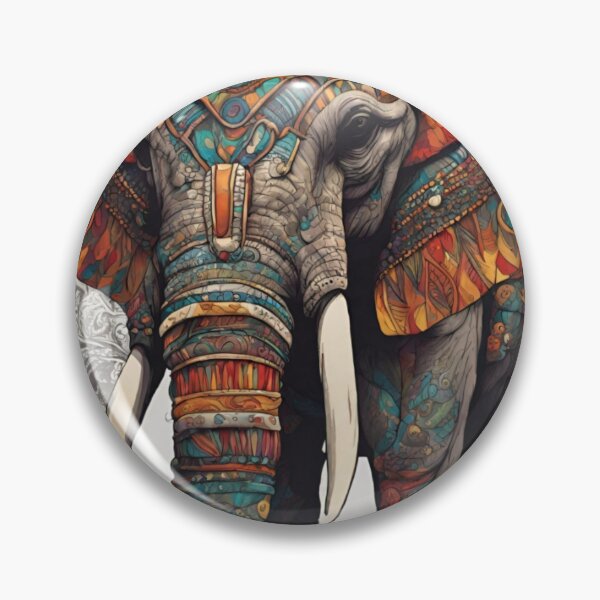 Item preview, Psychedelic Elephant designed and sold by Klatori.