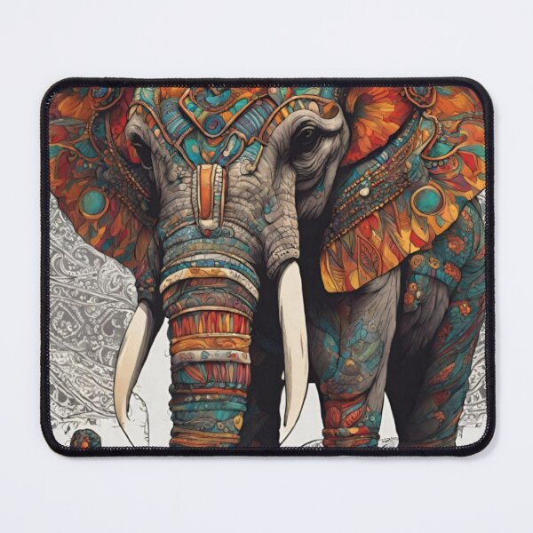 Item preview, Psychedelic Elephant designed and sold by Klatori.